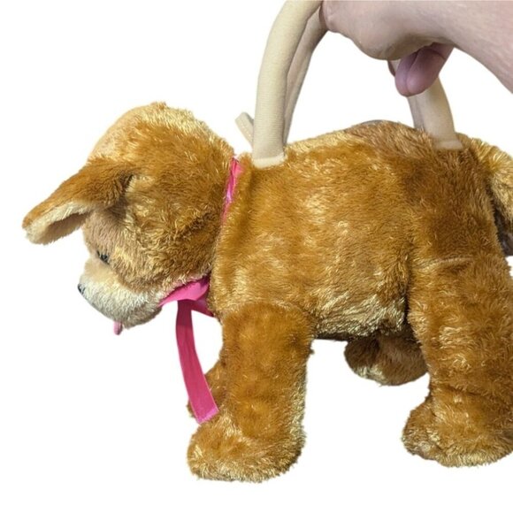 Toby NYC dog handbag purse toy pink ribbon bow zipper pocket 10" - Picture 3 of 13